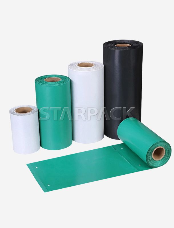 Bolsas planas en rollo totalmente biodegradables