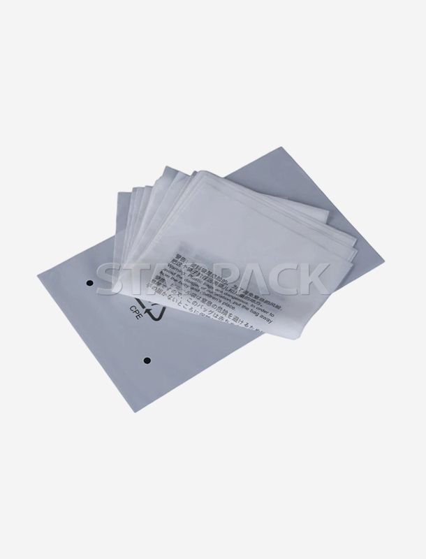 Bolsa plana totalmente biodegradable