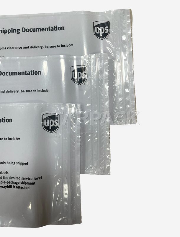 Sobres para lista de empaque de PE en rollo (bolsas de carta de porte con cremallera)