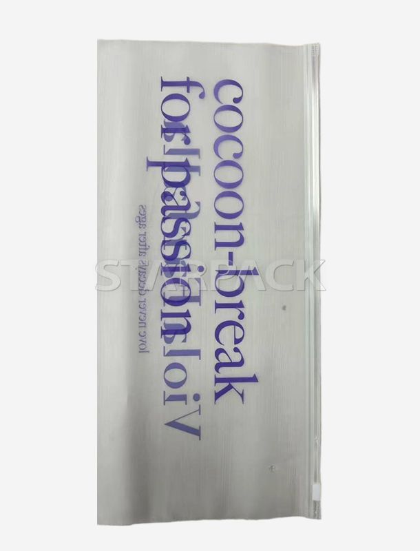 Bolsas con cremallera transparentes recicladas por PCR certificadas GRS