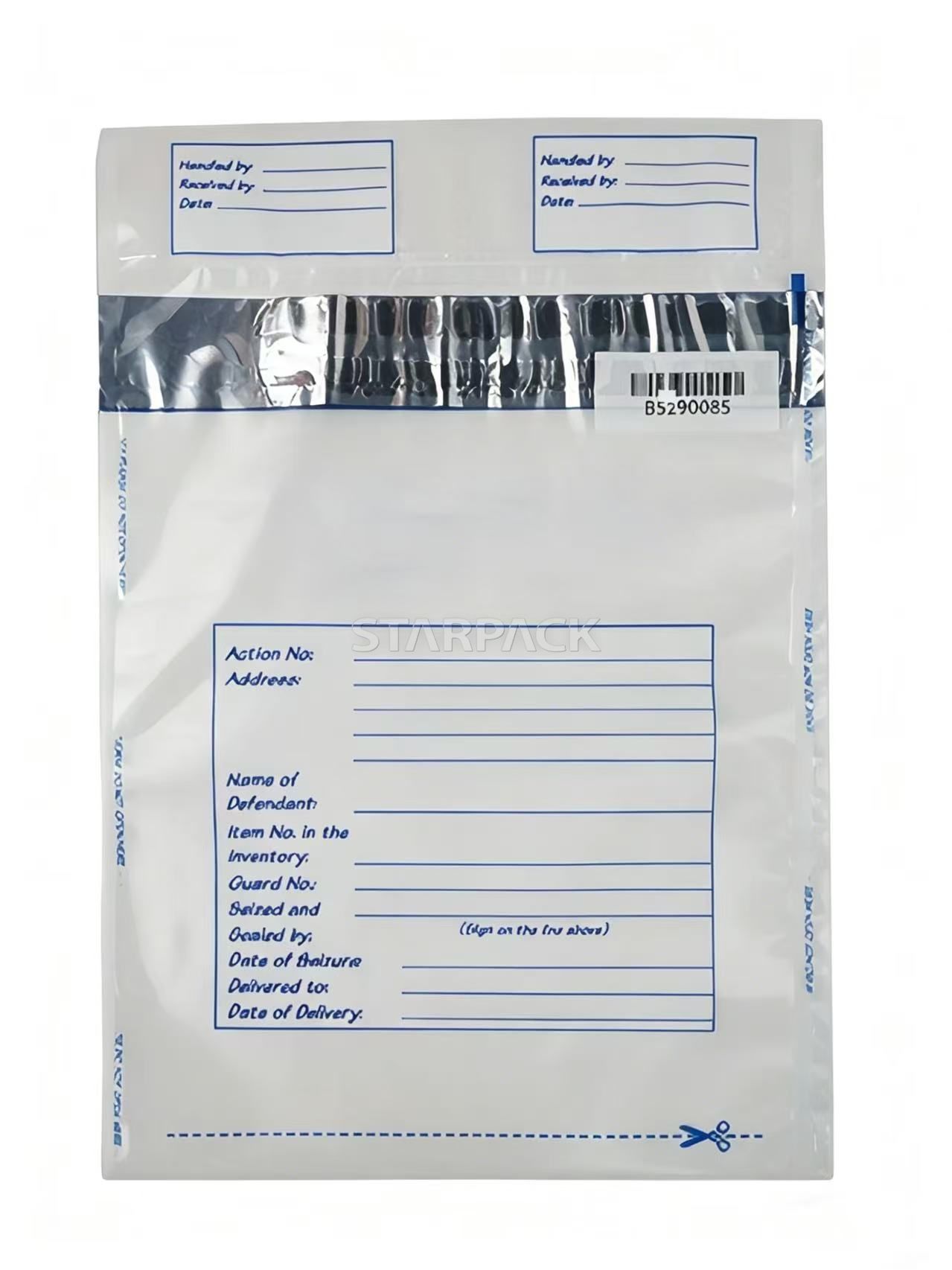 Bolsas de seguridad a prueba de manipulaciones de PE (rastreables y resistentes) Protecci&oacute;n resisten
