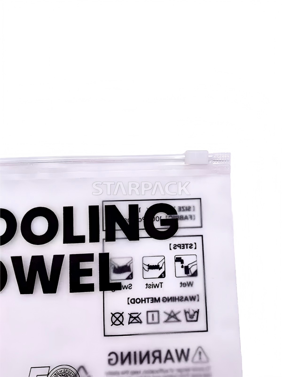 Bolsas con cremallera transparentes recicladas por PCR certificadas GRS